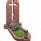 Купить гранитный памятник с крестом К-023 в Москве